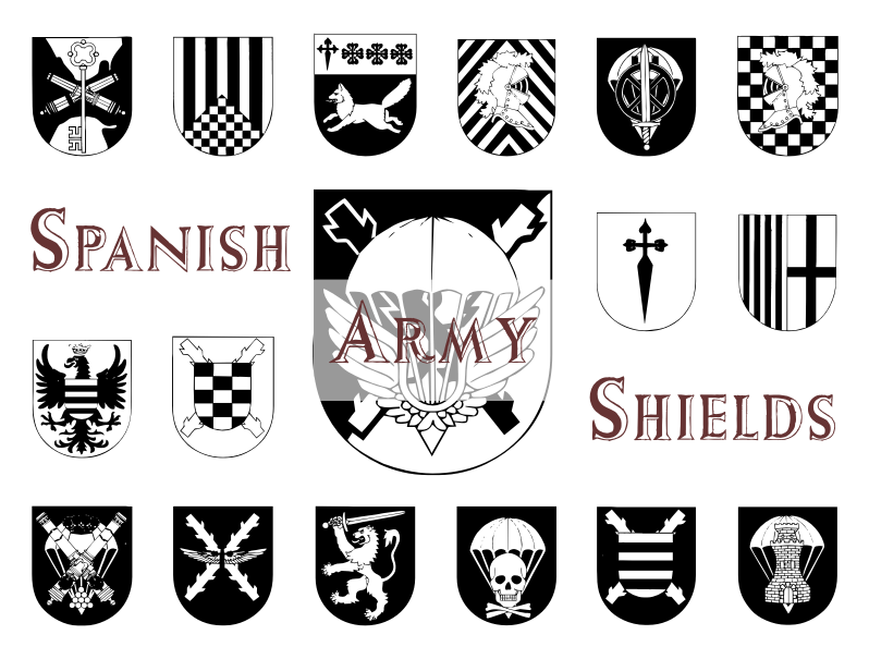 Spanish Army Shields