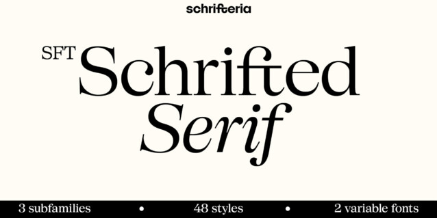 SFT Schrifted Serif TRIAL D D Black