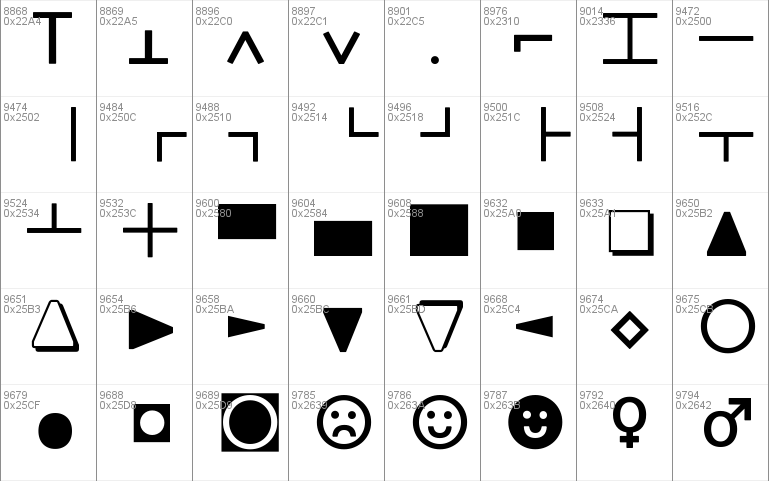 Steinem Unicode