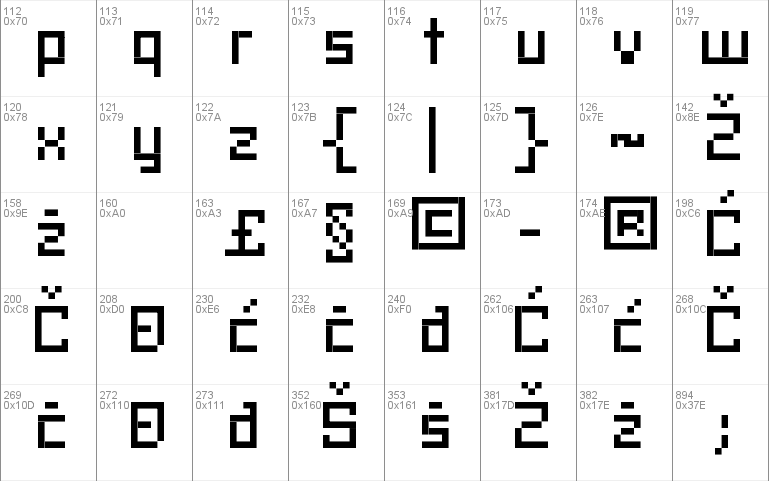 SKA_cubic01_75_CE Font