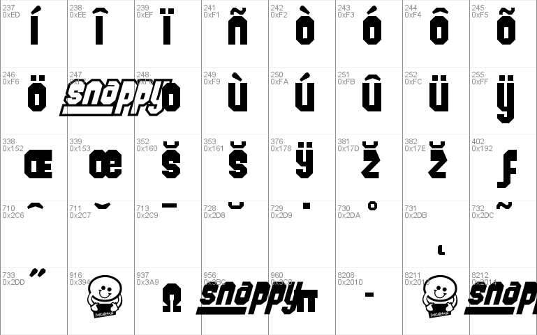 Snappy Font