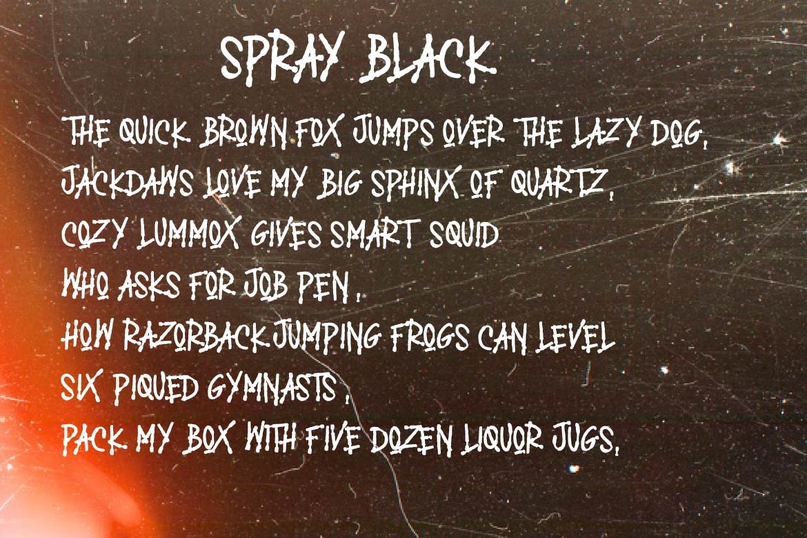 SPRAY BLACK