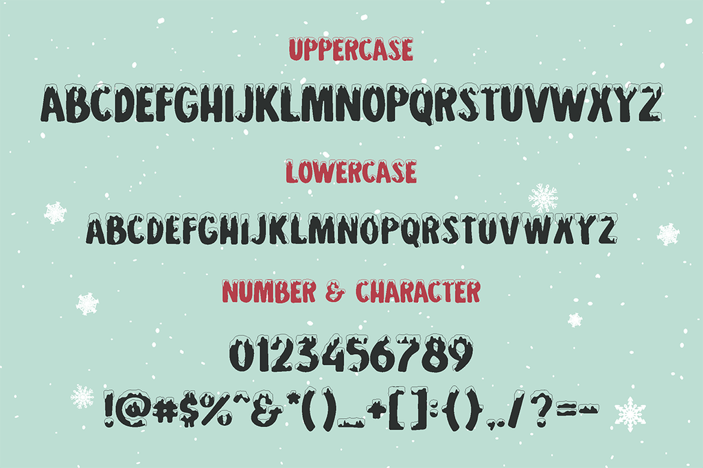 Snowy Season Windows font - free for Personal