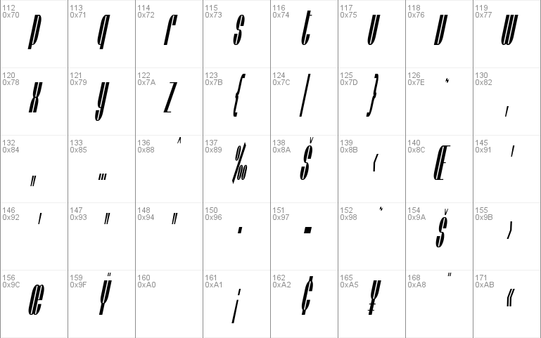 SF Baroquesque Condensed