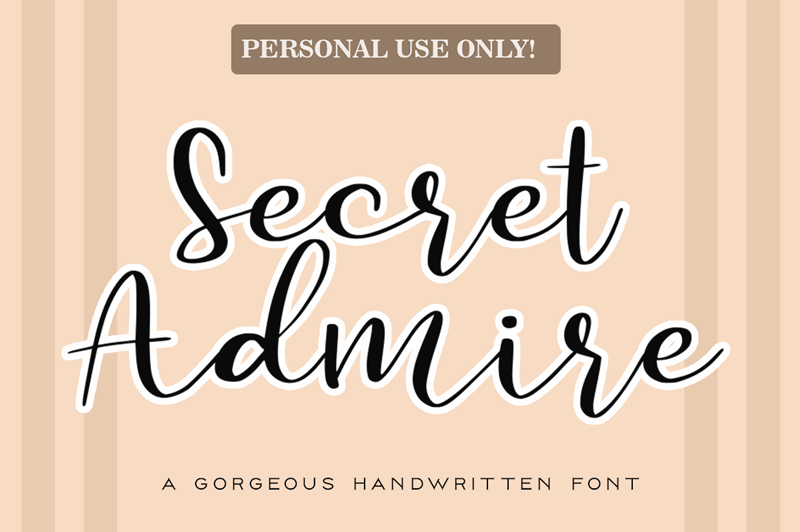 Secret Admire - Personal Use