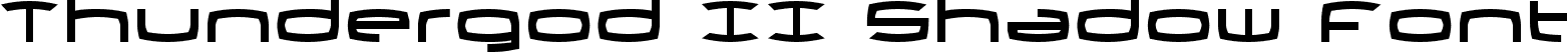 Thundergod II Shadow Font