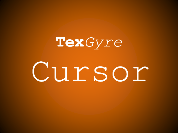 TeXGyreCursor