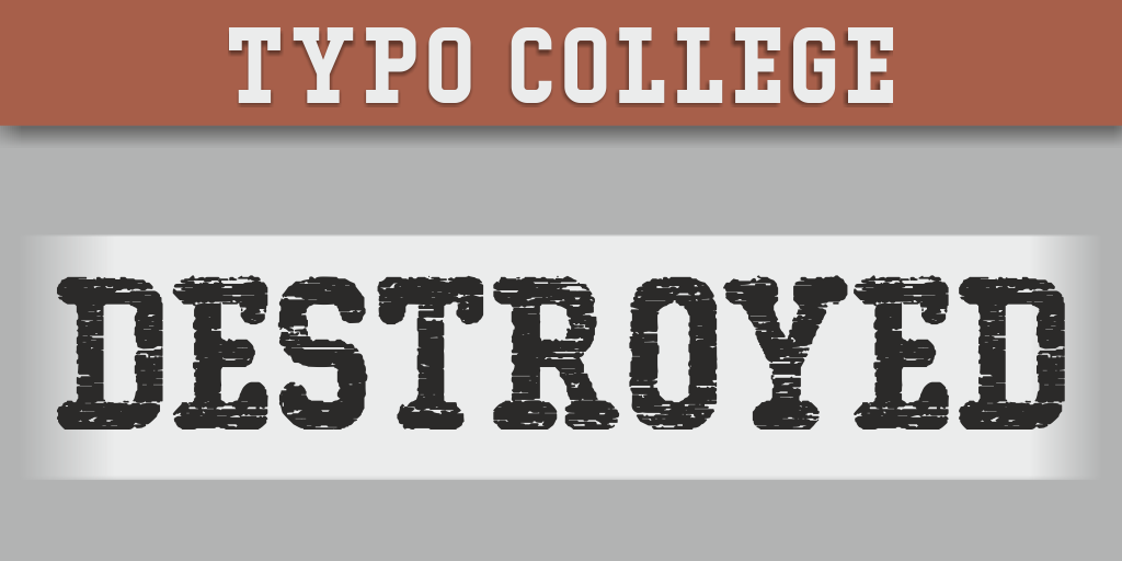 Typo College Dusty Demo