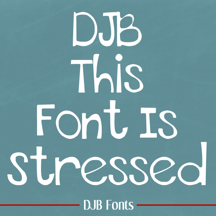 This Font is Stressed