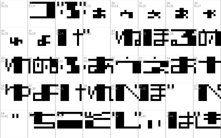 TECNO STRESS HIRAGANA Font