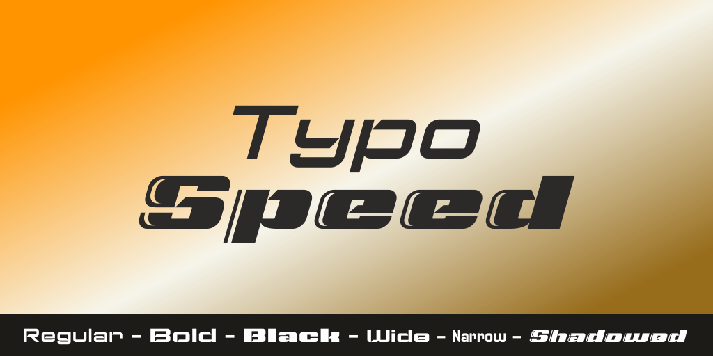 Typo Speed Black Demo