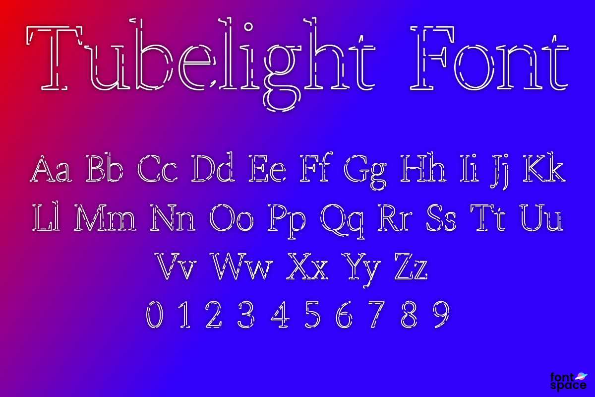 Tubelight Font