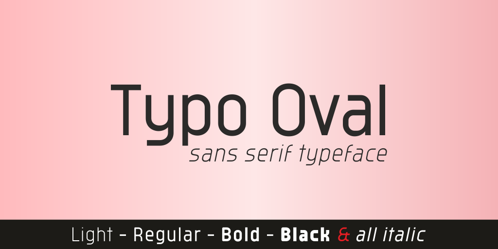 Typo Oval Black Demo