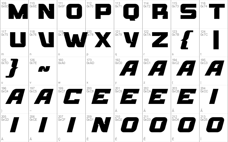 Torque-Master Windows font - free for Personal