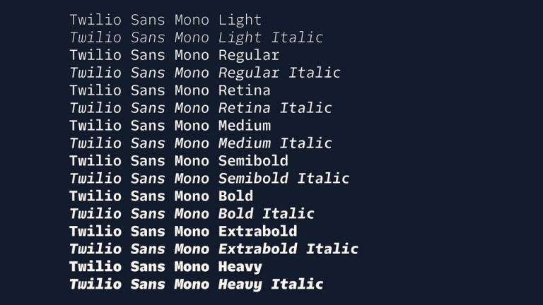 Twilio Sans Mono