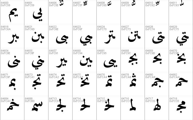 Traditional Arabic