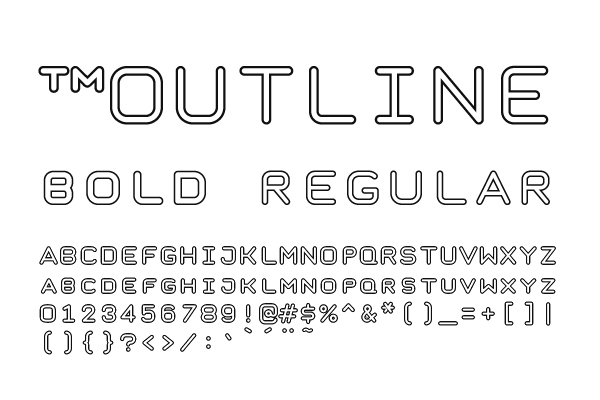 Outline fonts in photoshop