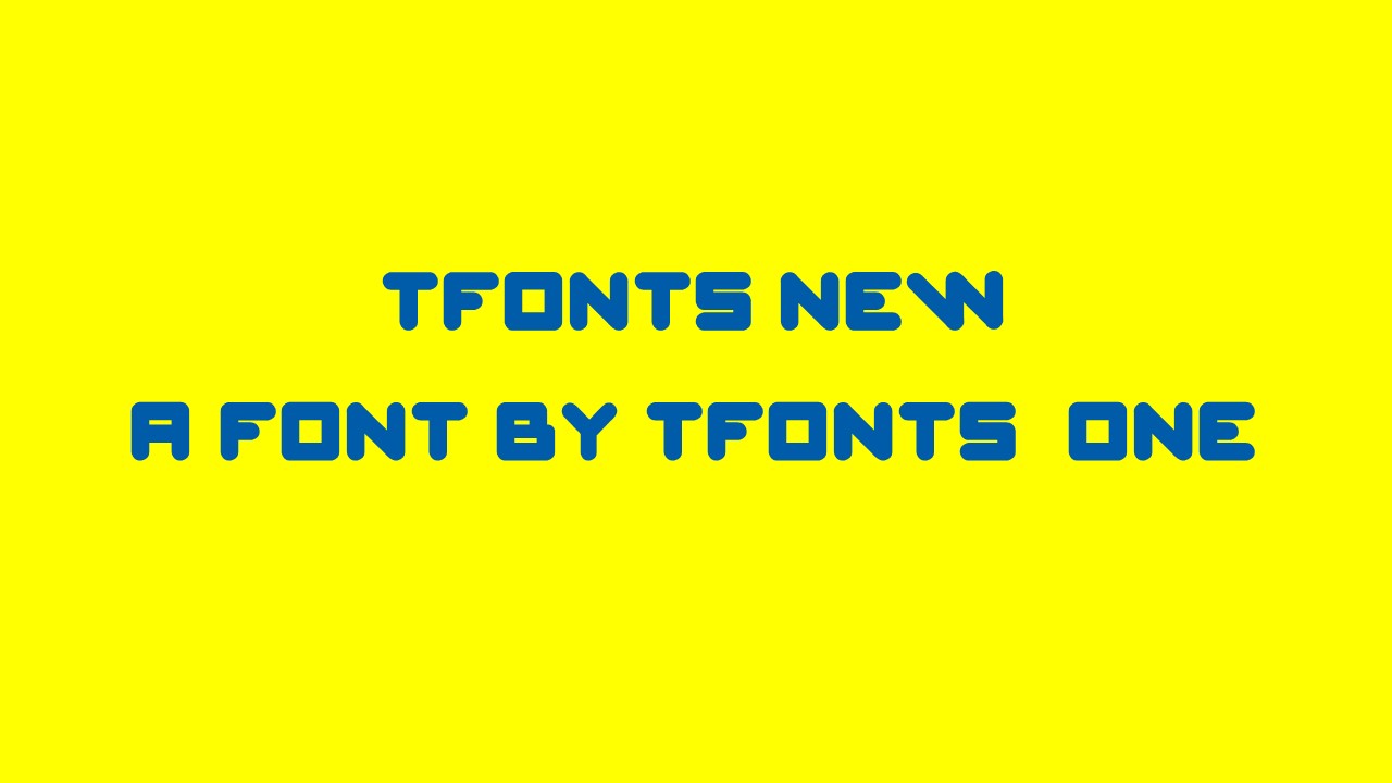 TFonts New
