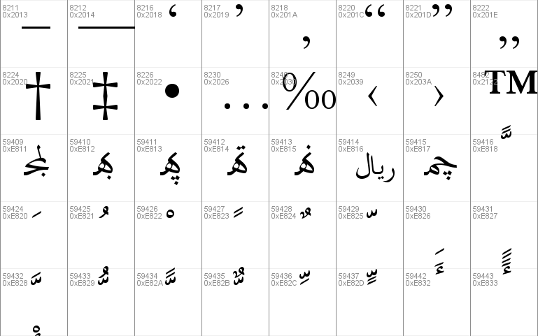 Traditional Arabic