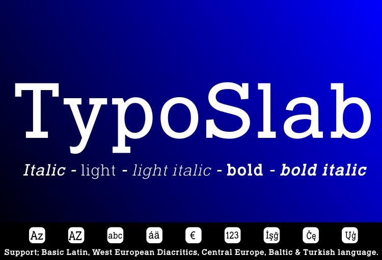 Typo Slab Light Font