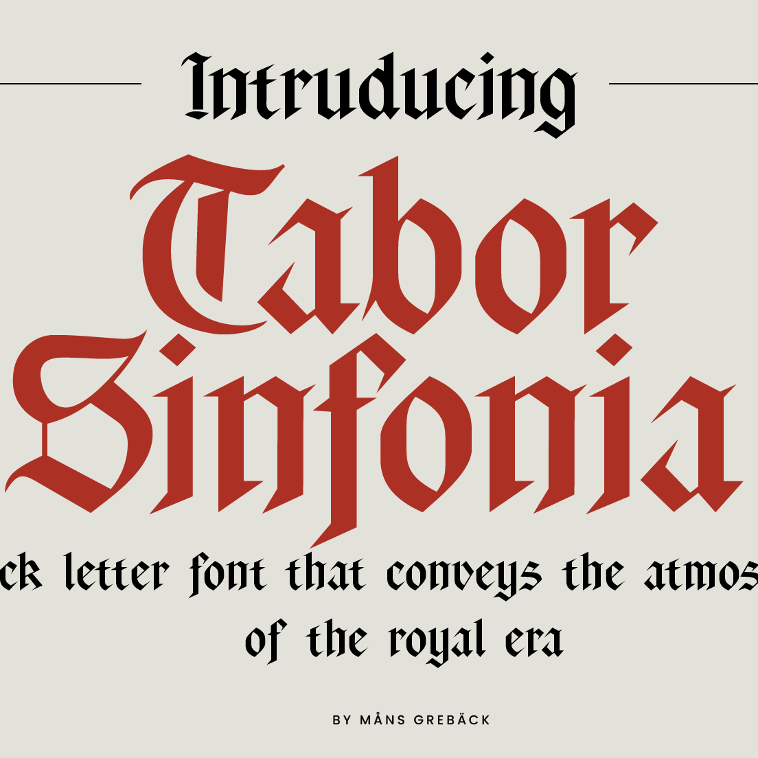 Tabor Sinfonia PERSONAL USE