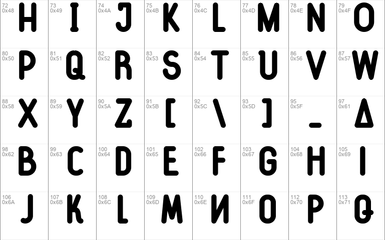 The First Font DEMO