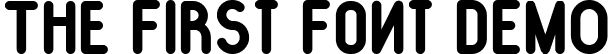 The First Font DEMO