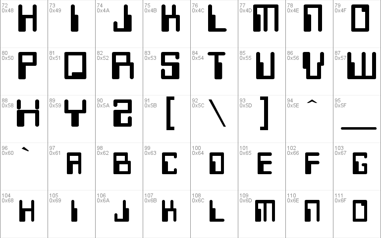 Technocrat Windows font - free for Personal