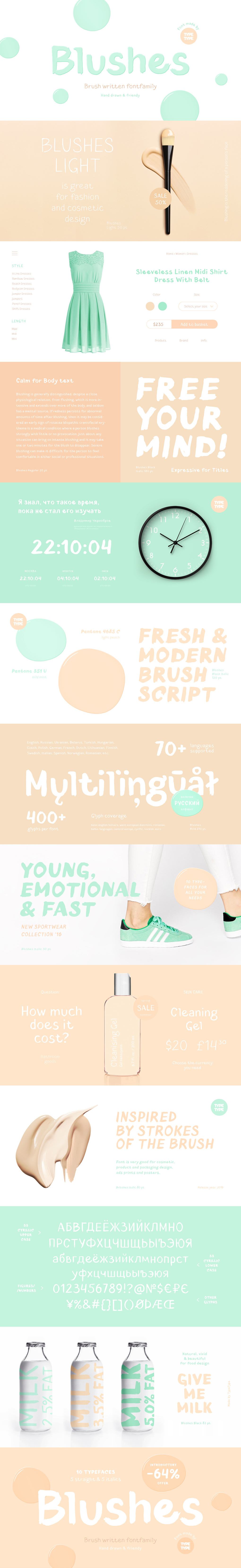 TTBlushes-ThinDEMO Font