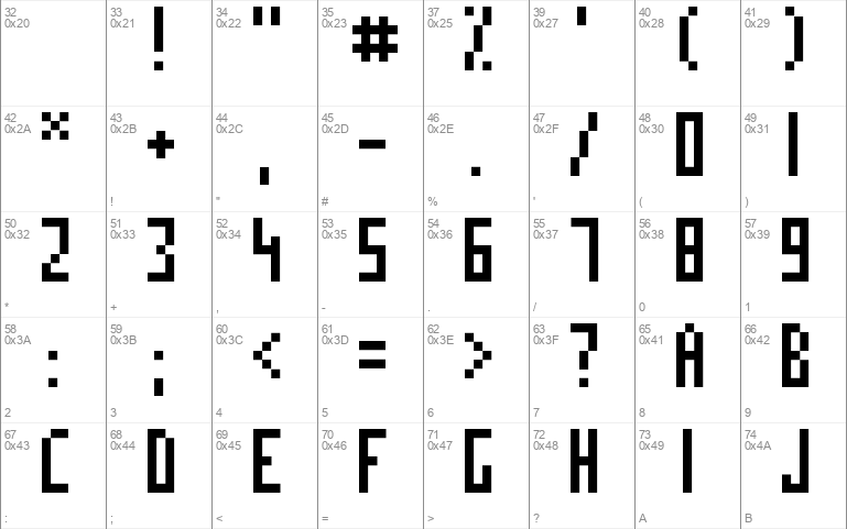 TallPixelFont