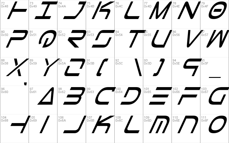 Tele-Marines Condensed Italic