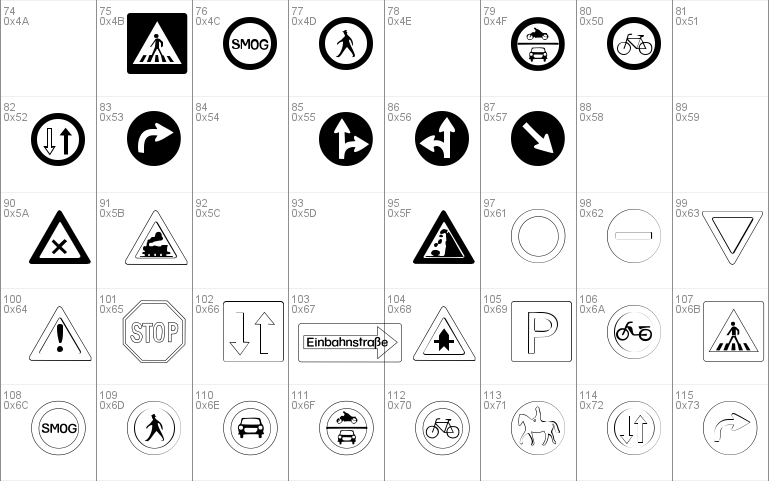 Traffic Windows font - free for Personal