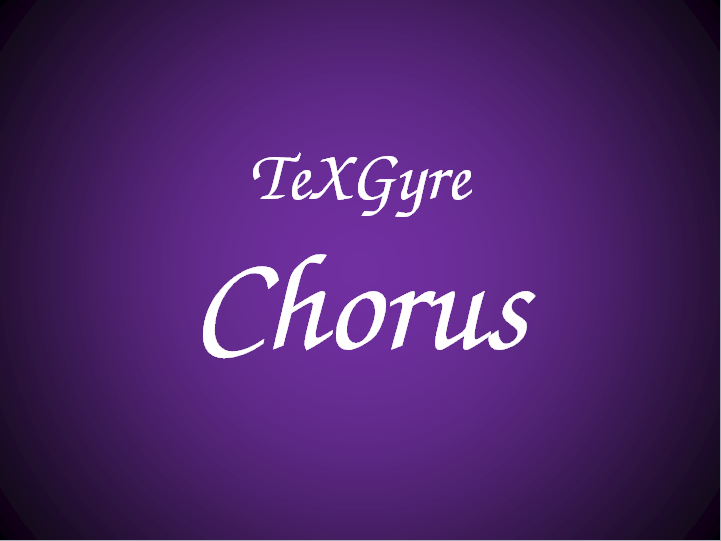 TeXGyreChorus