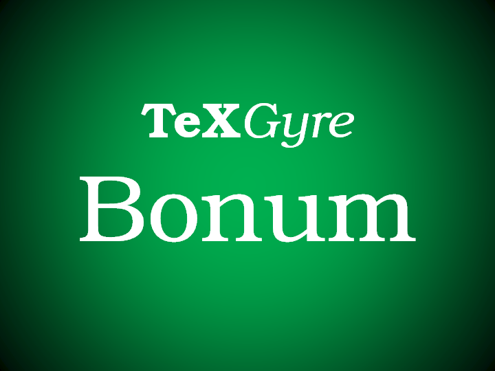 TeX Gyre Bonum