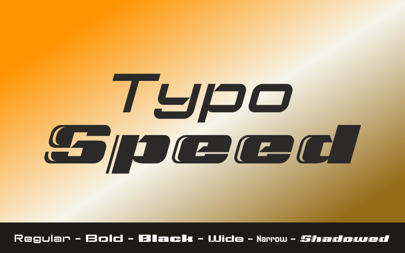 Typo Speed Black Demo