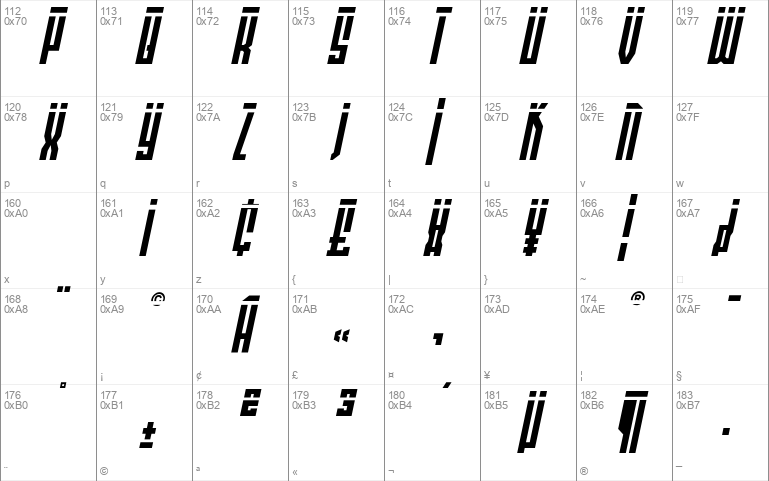 Templar Shield Laser Italic