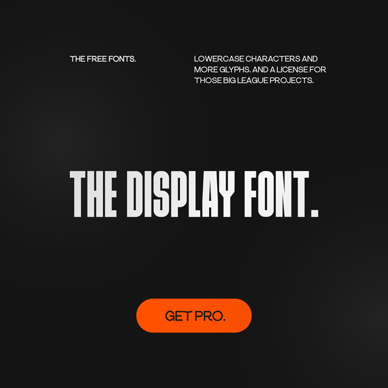 THE DISPLAY FONT FREE