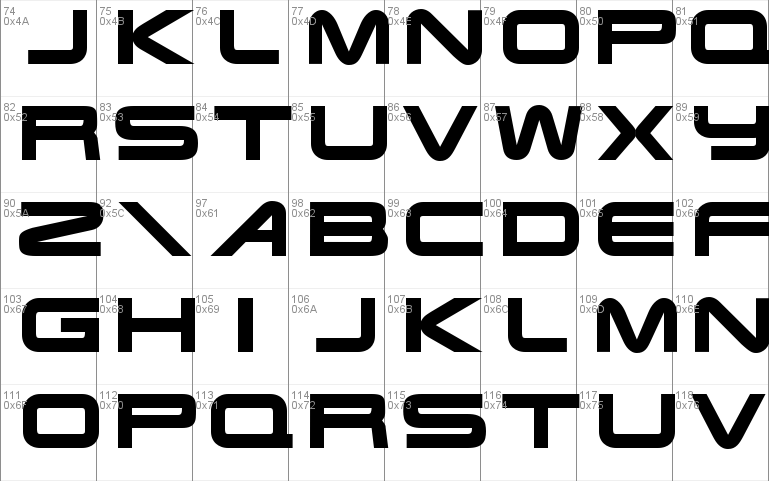 Terminator Real NFI Windows font - free for Personal