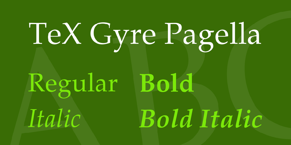 TeX Gyre Pagella