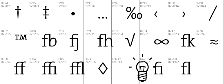 The Serif Light-