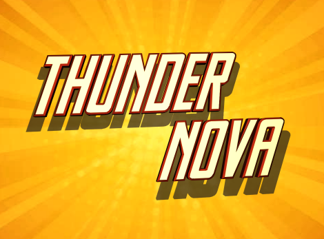 Thunder Nova Outline Italic