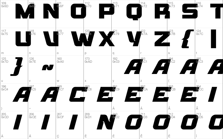 Torque-Master Windows font - free for Personal