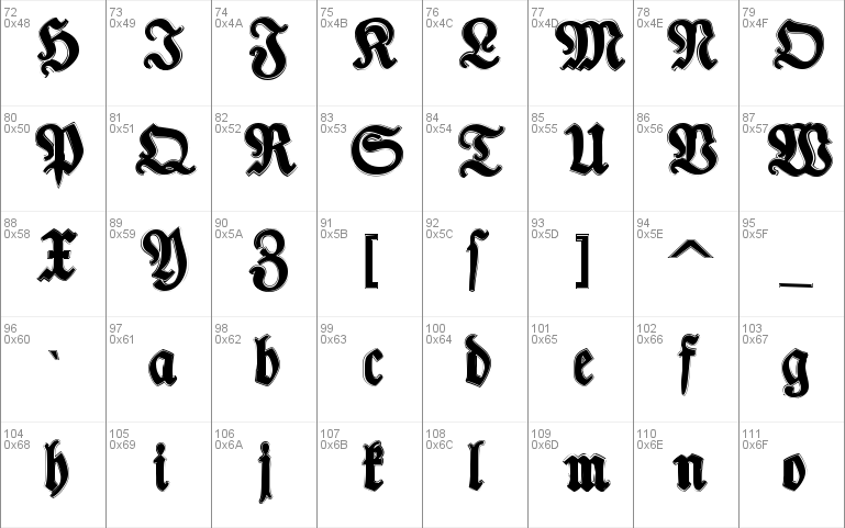 Typographer Fraktur