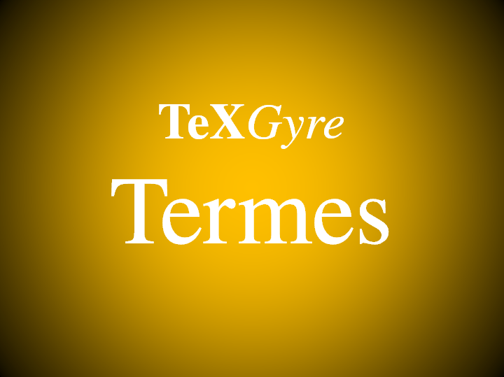 TeXGyreTermes