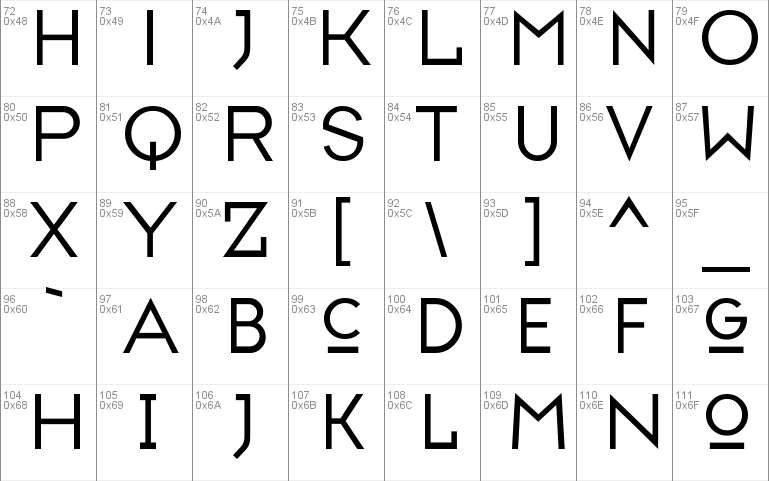 TypefaceSeven Windows font - free for Personal