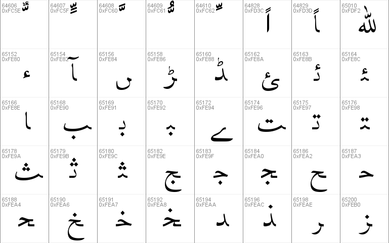 Urdu Naskh Asiatype Font Windows Font Free For Personal