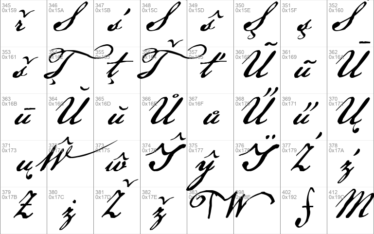 US Declaration calligraphy