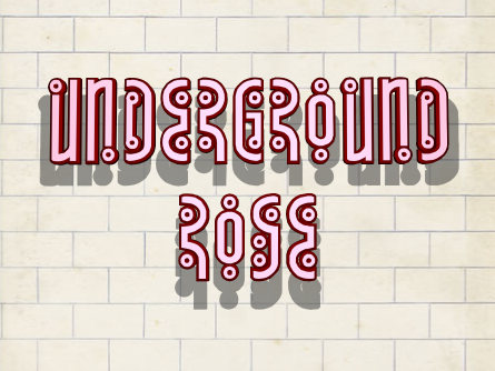 Underground Rose Outline Italic