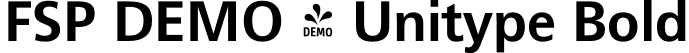 FSP DEMO - Unitype Bold