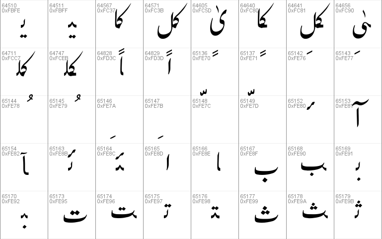 urdu fonts ttf